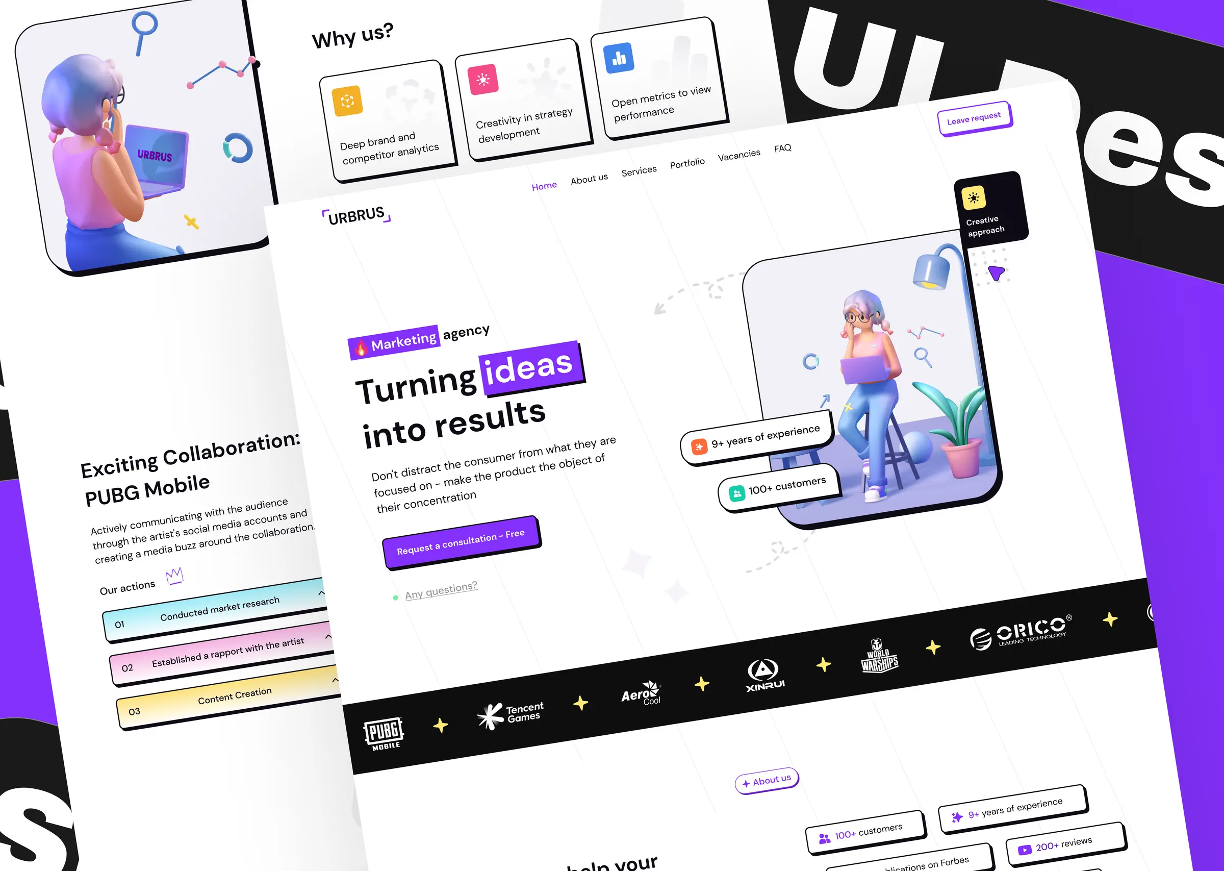 Marketing Agency: Design di interfacce