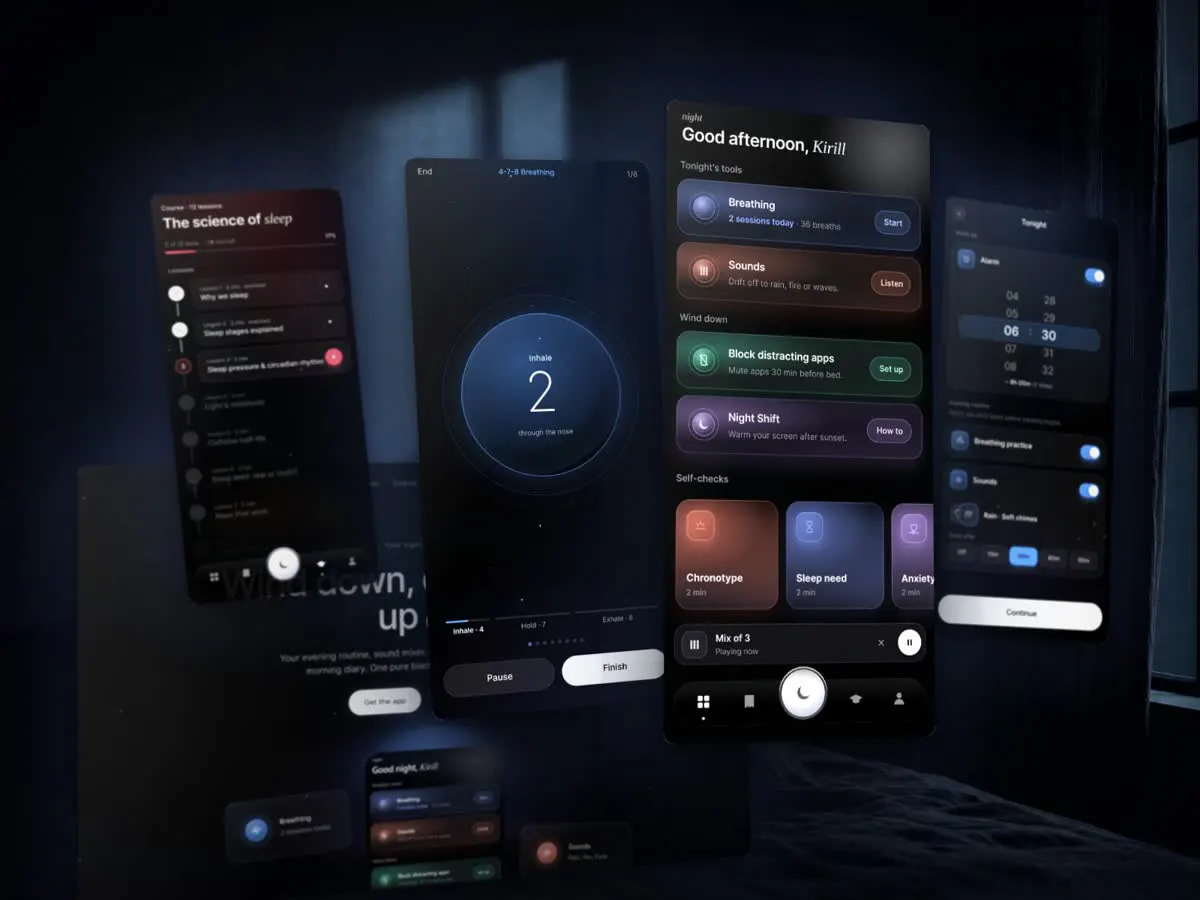 Sleep, animated project presentation