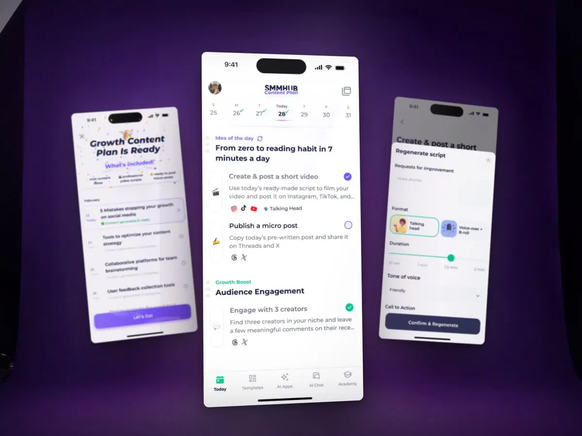 SMMHUB Mobile, animated project presentation
