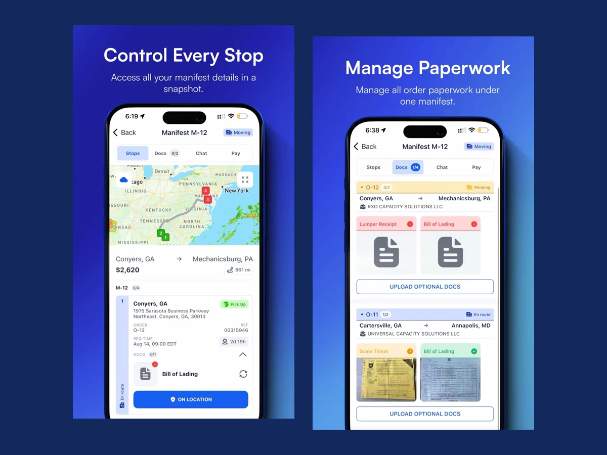 Vektor Driver iOS, animated project presentation